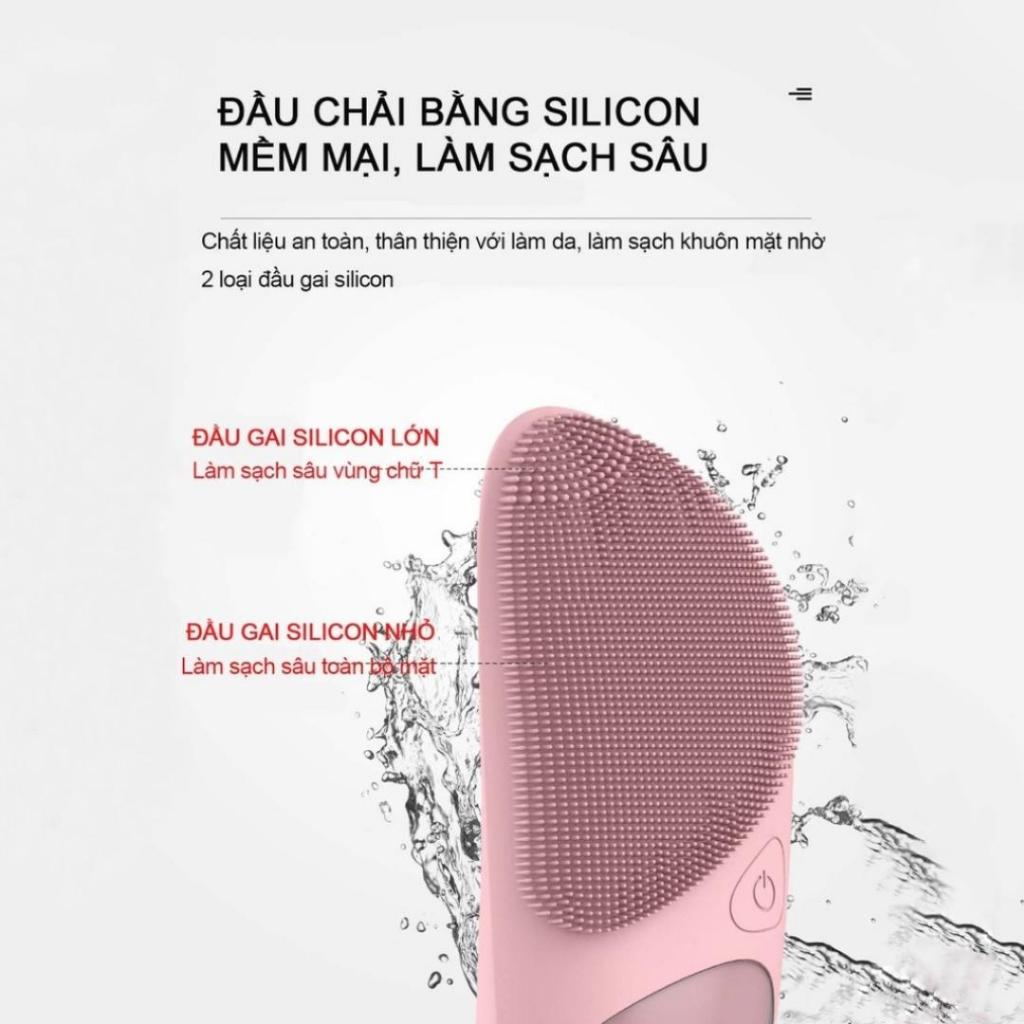 Máy rửa mặt SOGUE SG05 mini cầm tay đa năng giúp làm sạch sâu tẩy da chết | Hanzy Cosmetics