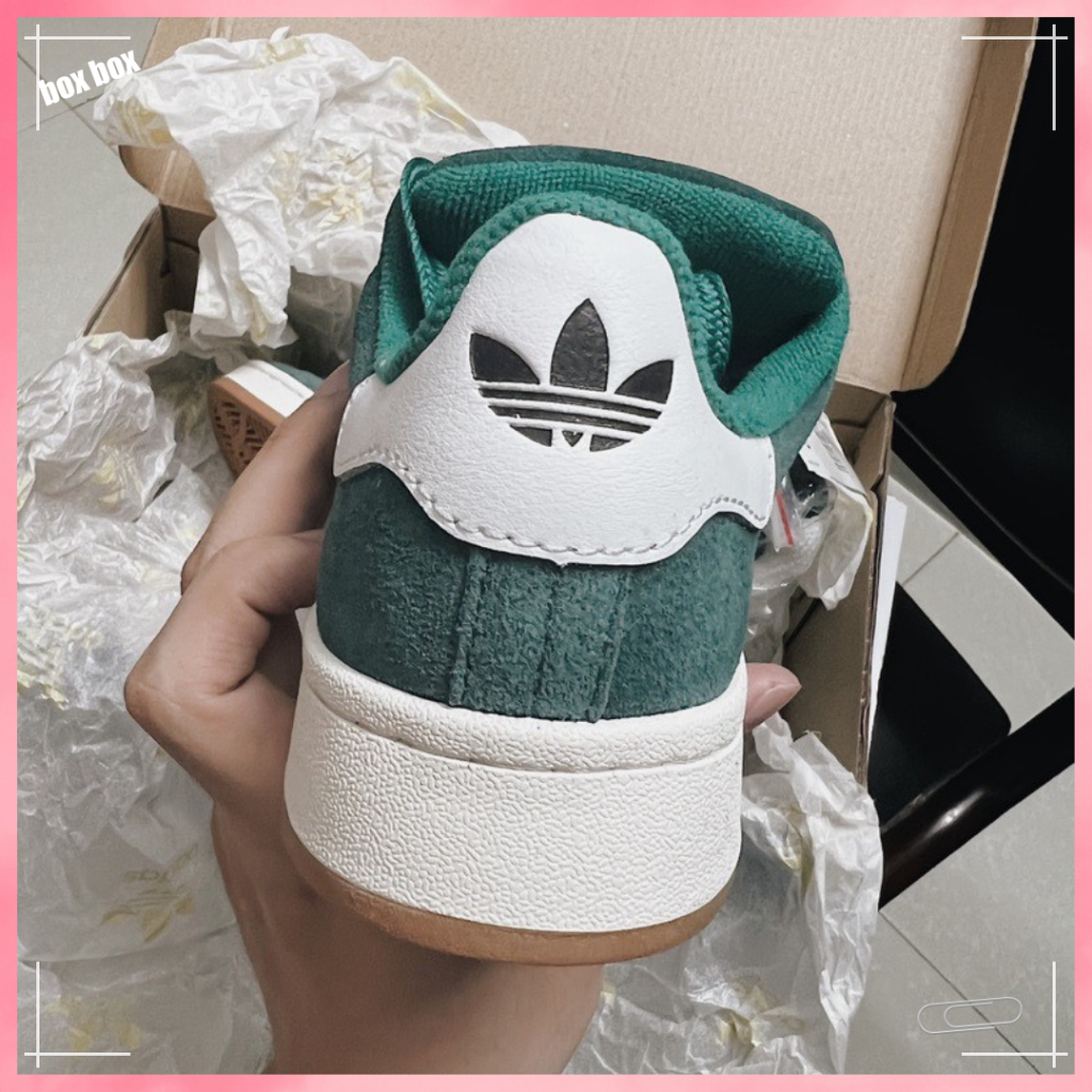 Giày Thể Thao Nam Nữ Campus Basic,Giày Nữ Campus Đi Học Giày Phối Da Lộn Màu Xanh Lá Full box Hàng Siêu Cấp