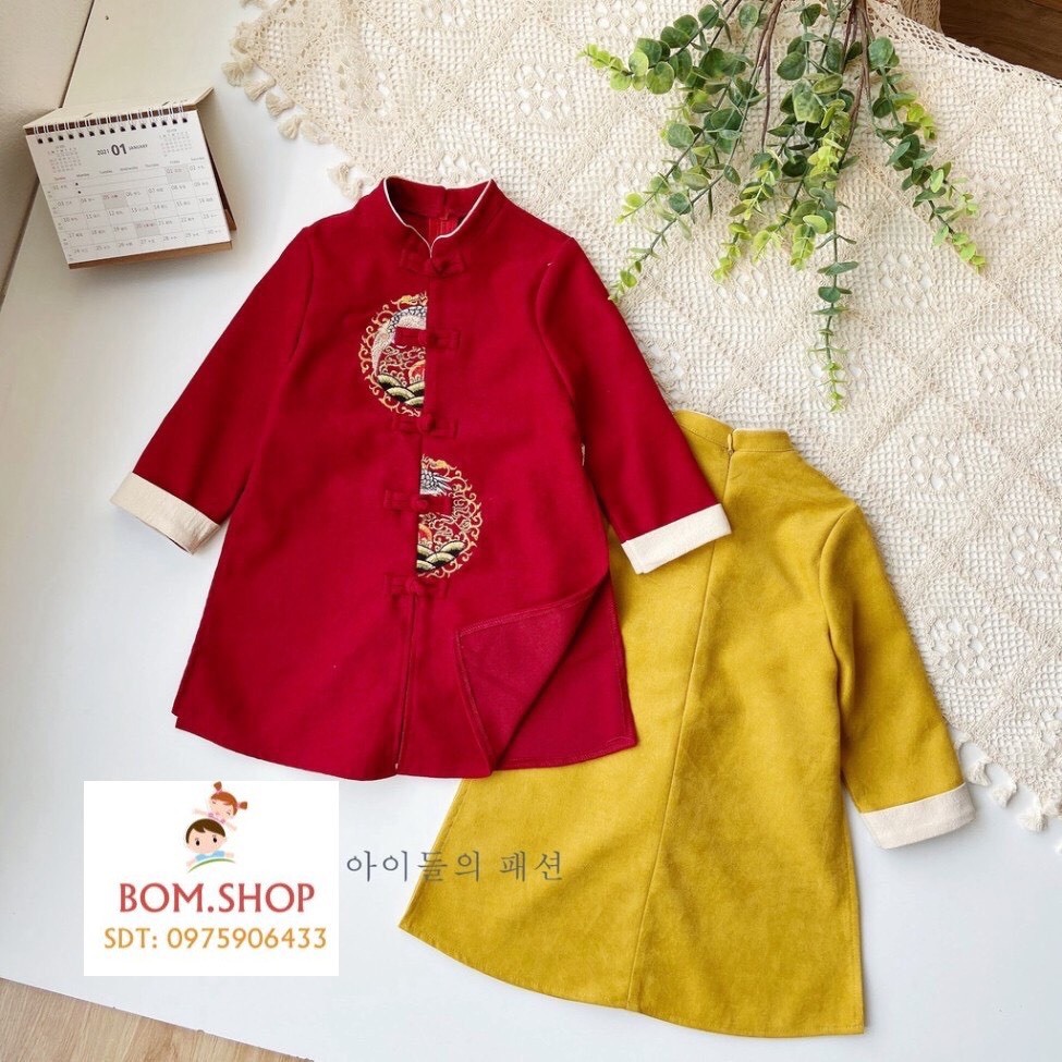 Áo dài nhiều tà Bờm Kids bé trai size đại 10-50kg