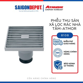 Phễu thu sàn Atmor 8108, chống hôi, chống côn trùng, hàng Thái lan