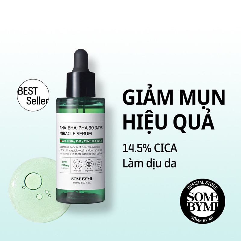 Bộ 3 Sản Phẩm Cho Da Mụn Some By Mi AHA-BHA-PHA 30Days Miracle Fullsize