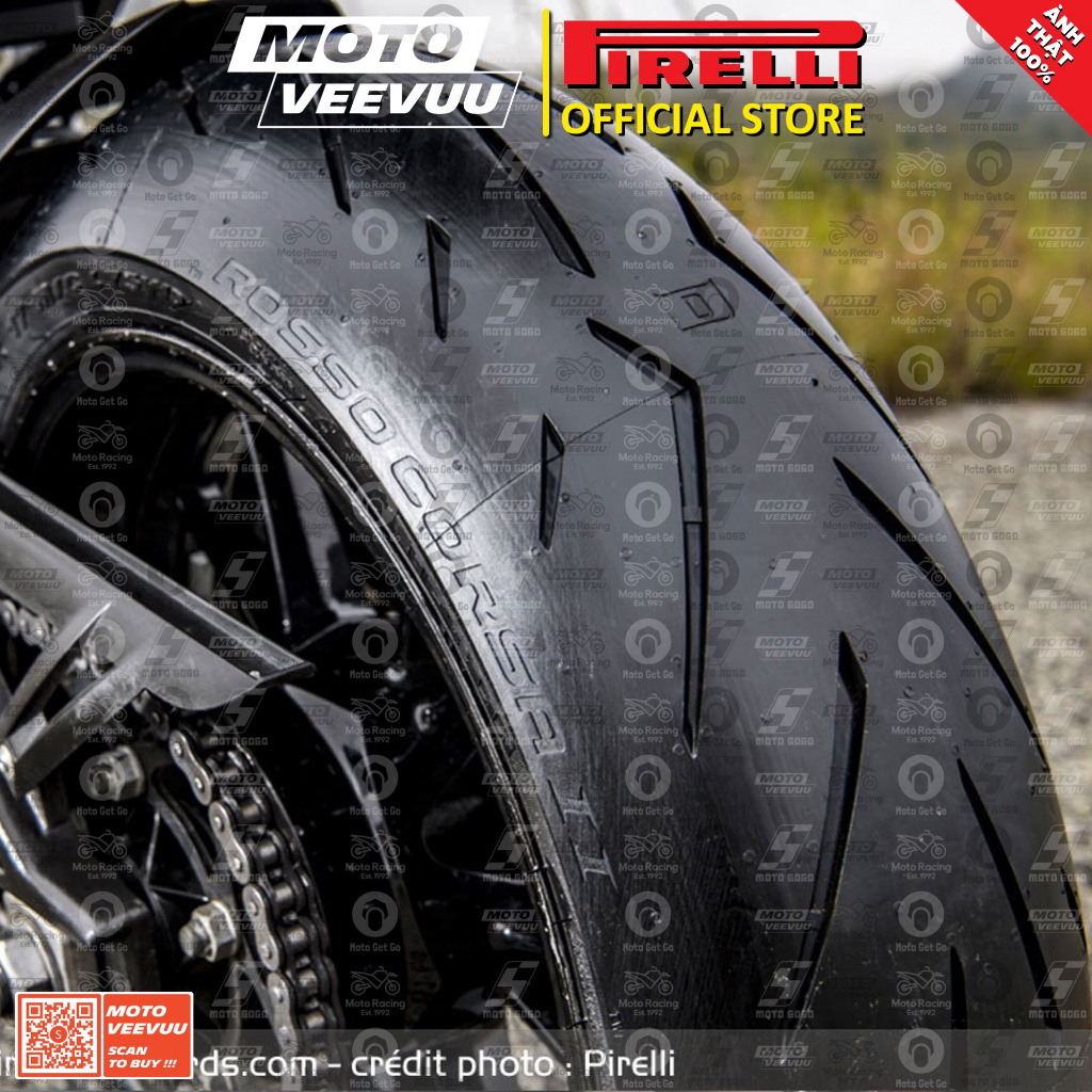 Vỏ lốp xe máy PIRELLI Diablo Rosso Corsa 2 II đủ size xe số 60 70 80 90 100 110 120 130 140 150 17