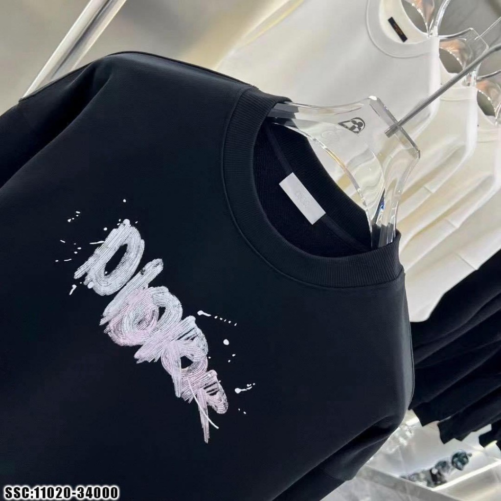 Áo Sweater Nỉ Bông in Họa Tiết Chữ Sau Lưng Phối 3 Màu Trắng, Nâu, Đen Trẻ Trung