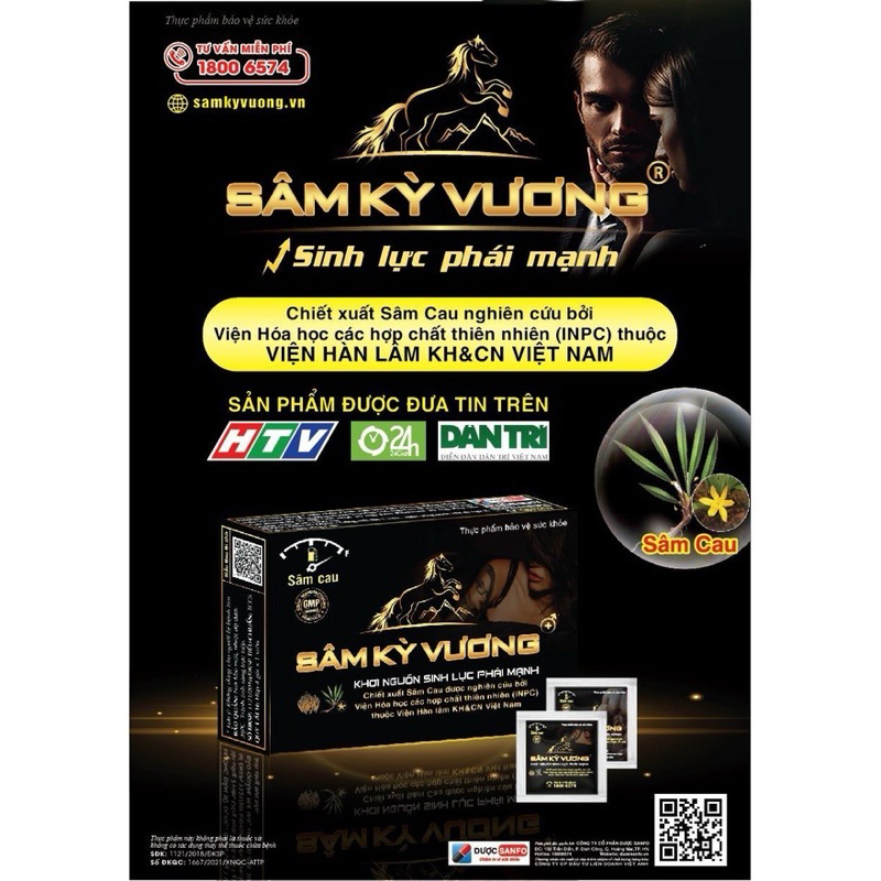 Viên Uống Sâm Kỳ Vương, Bổ Thận, Tráng Dương, Tăng Cường Sinh Lý Tức Thì