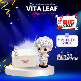 Hộp đựng giấy ăn Vita Leaf sang trọng để bàn phong cách châu âu cao cấp, sáng tạo chất liệu tốt