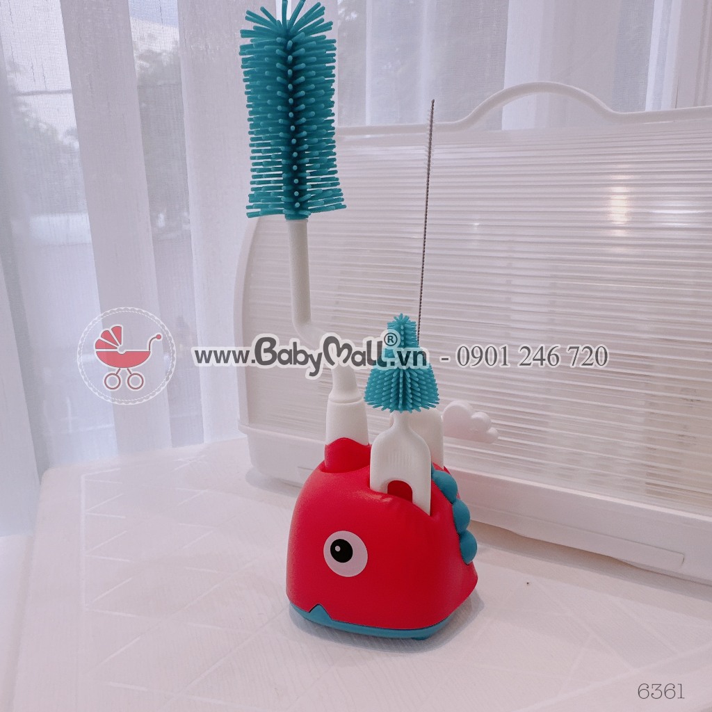Bộ cọ bình sữa sillicon kèm đế cắm