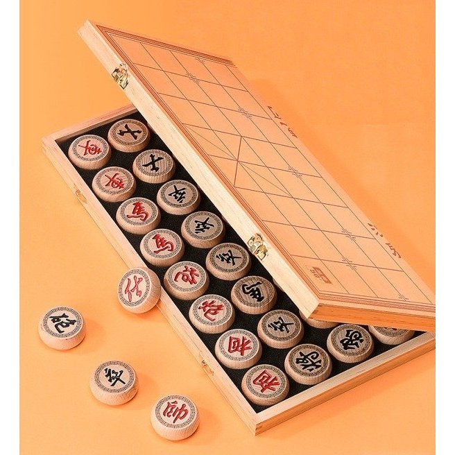 Bộ Cờ Tướng Cao Cấp Bằng Gỗ Sồi Tự Nhiên - Đồ Chơi Gỗ Phát Triển Trí Tuệ Cho Trẻ Em, Người Lớn