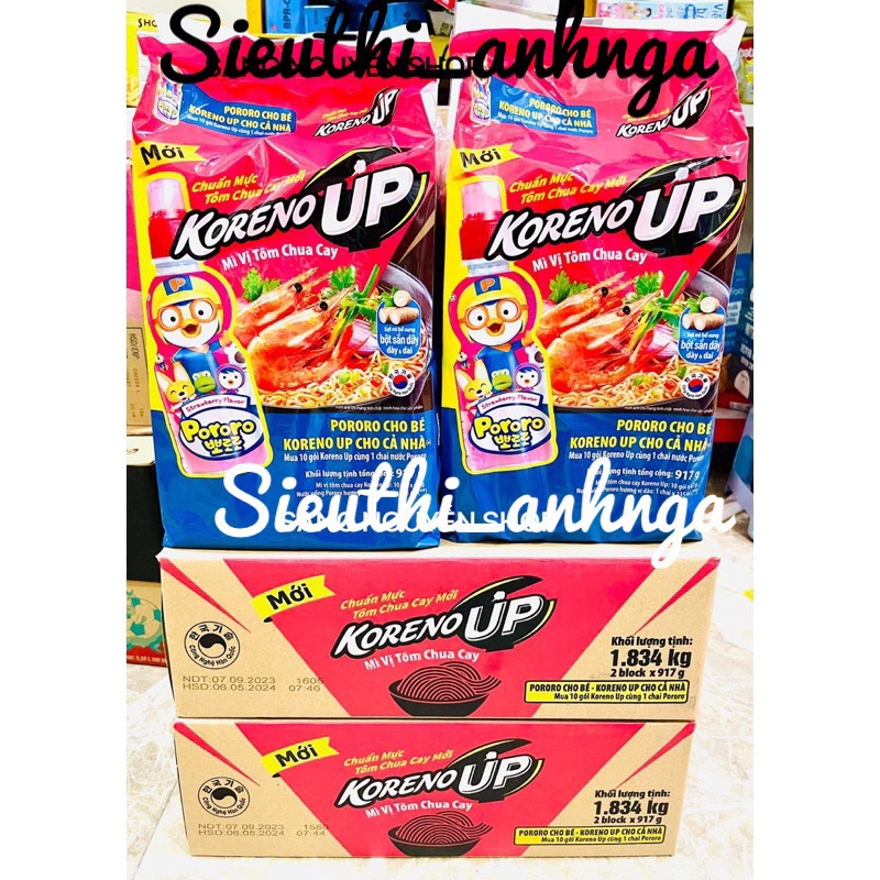 Thùng MÌ TRỘN TƯƠNG ĐEN KORENO thùng 20 gói x 78g