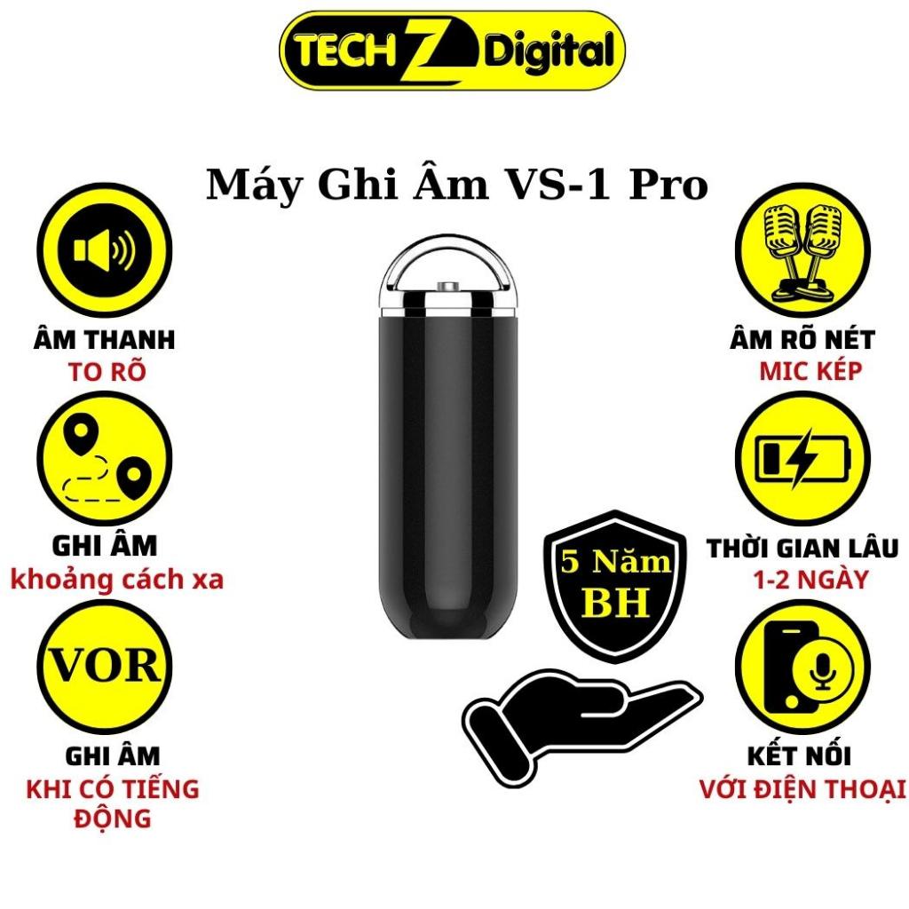 Máy ghi âm chuyên nghiệp VS1 - 16GB thương hiệu Hàn Quốc, loại bỏ tiếng ồn, lọc âm tốt Bảo Hành 5 Năm