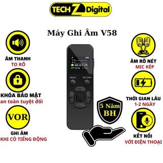 Máy ghi âm chuyên nghiệp V58 - 64GB thương hiệu Hàn Quốc, kích hoạt ghi âm khi có tiếng động Bảo Hành 5 Năm
