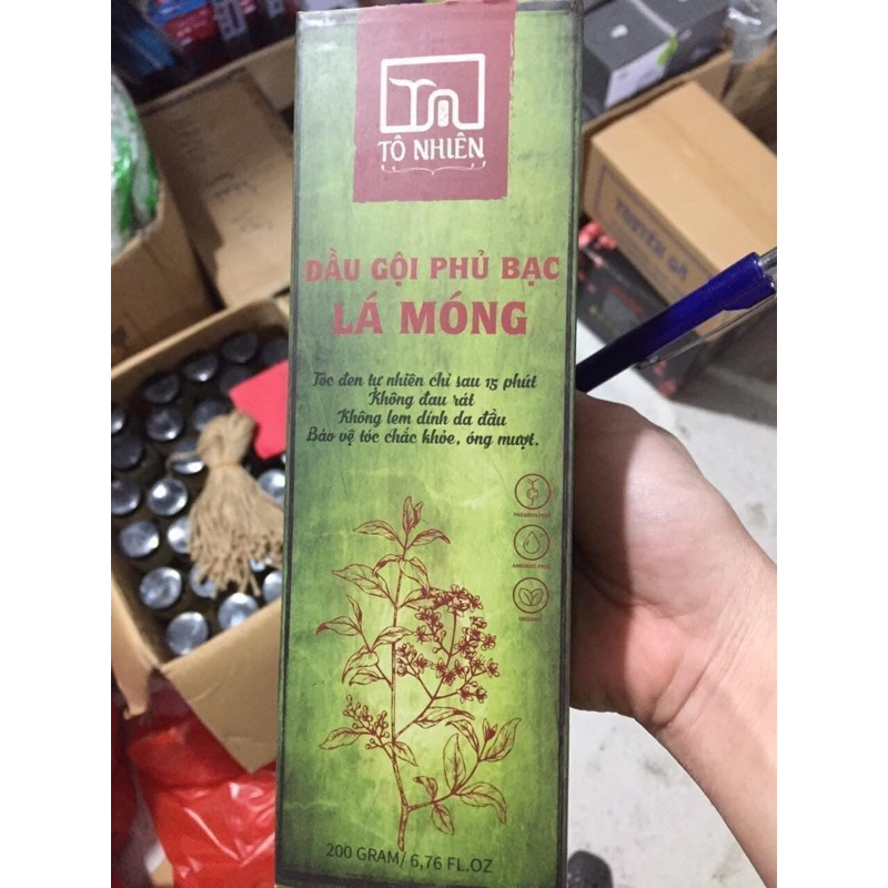 dầu gội phủ bạc lá móng