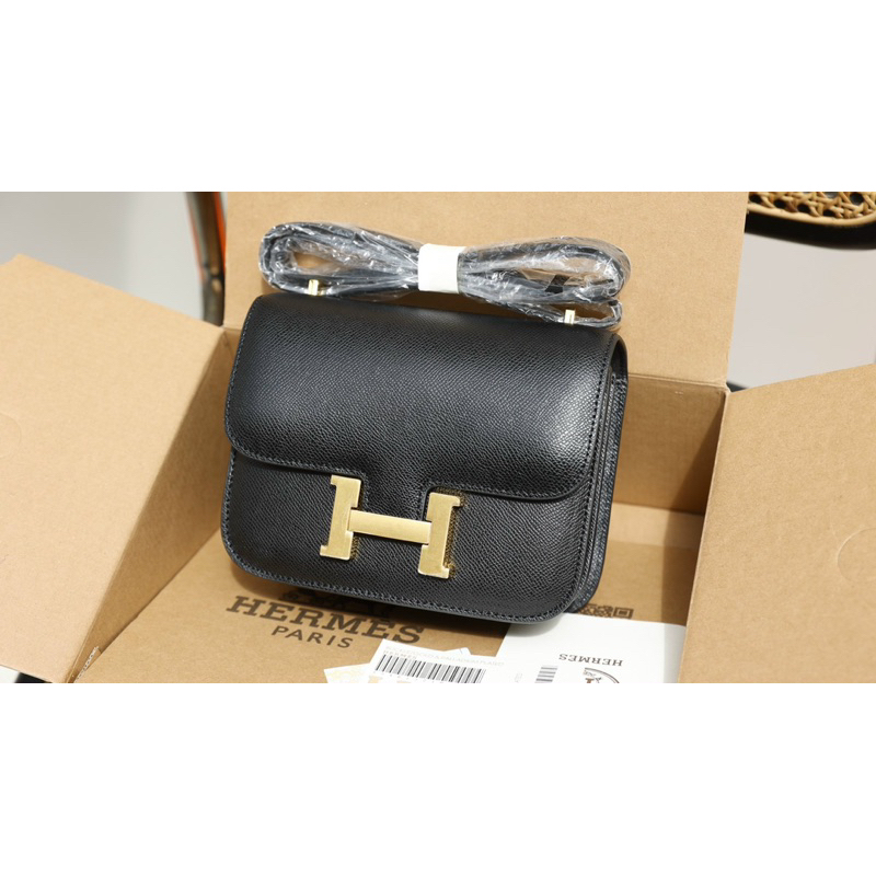 Túi Xách Hermes Trắng Đen Nâu Constance Size 20  -  By Anh Dinh Phuong
