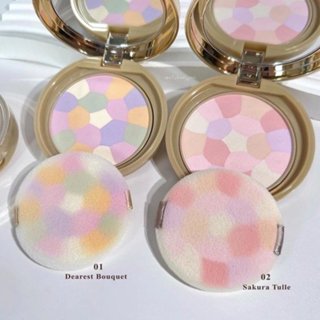 Phấn phủ đa sắc kiềm dầu Canmake Marshmallow Finish Powder Abloom chỉnh sắc tố da, nâng tone da Nhật Bản SPF19/PA++- 4g