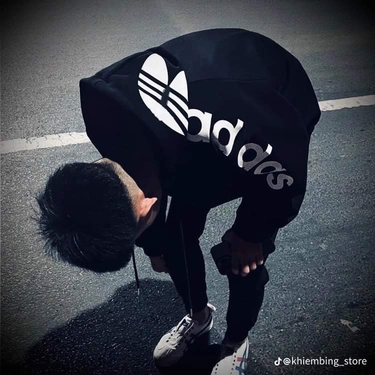 Áo Khoác Adidas Mũ Trùm 2 Lớp Nỉ Cotton Cao Cấp , Hoodie Zip Nam Nữ Form Rộng Unisex