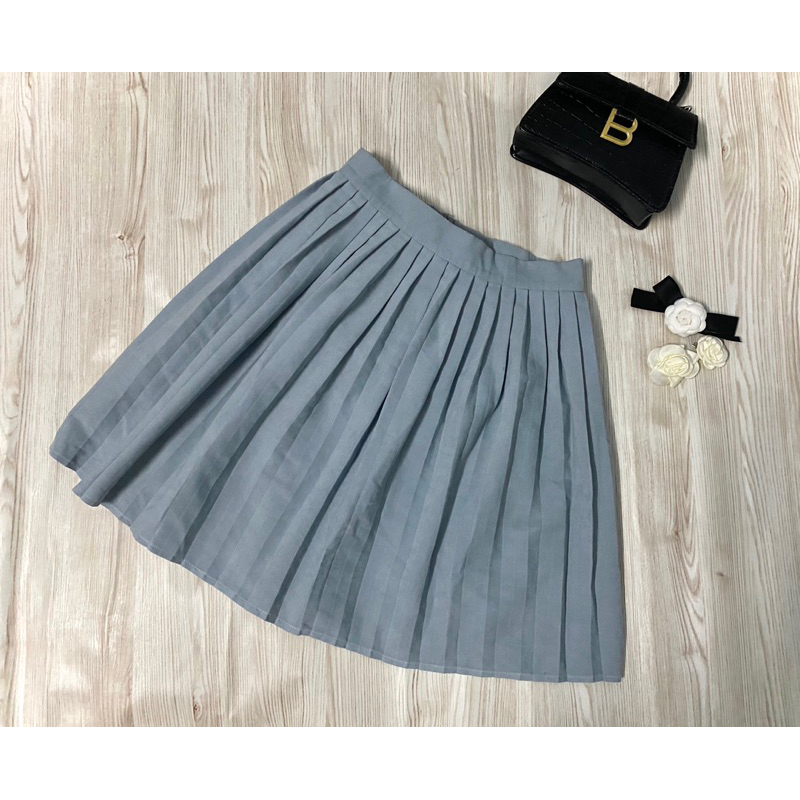 Pass chân váy dài xếp ly, chân váy lửng, chân váy jeans