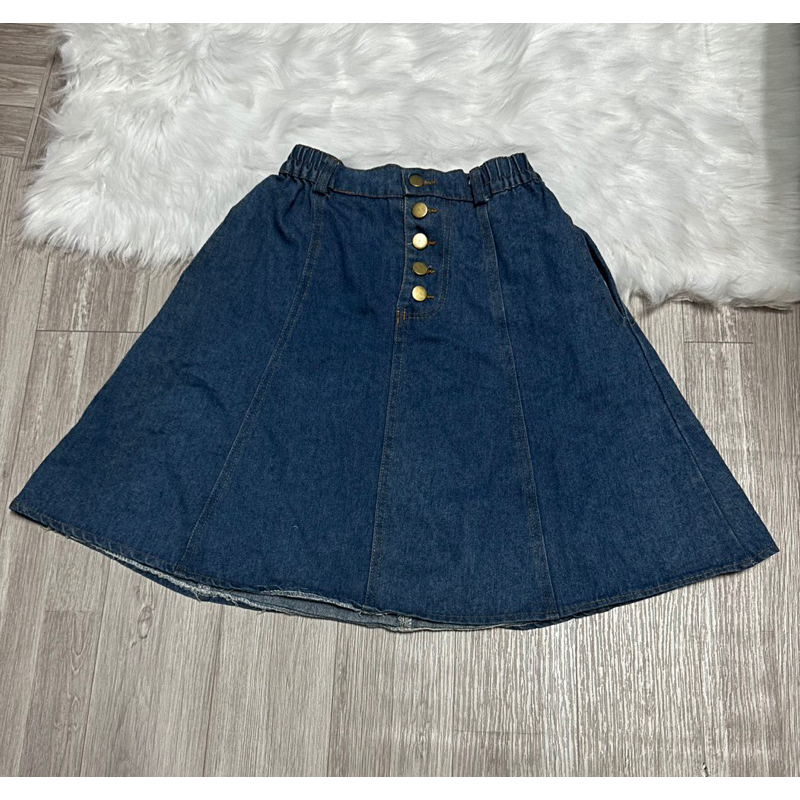 Pass chân váy dài xếp ly, chân váy lửng, chân váy jeans