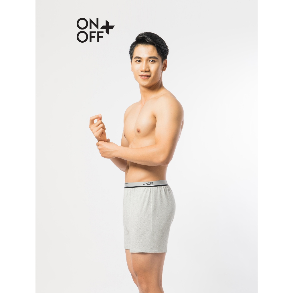 Quần lót nam cotton 2 in 1 dáng boxer kháng khuẩn thấm hút mồ hôi ONOFF 18UK23A038