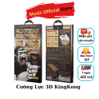 Kính cường lực kingkong 3d full màn wk wekome iphone 15 plus xs max 11 12 13 14 pro max