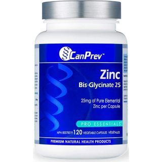 Viên bổ sung kẽm zinc canprev’s zinc bis-glycinate 25mg & 50mg 120 viên.
