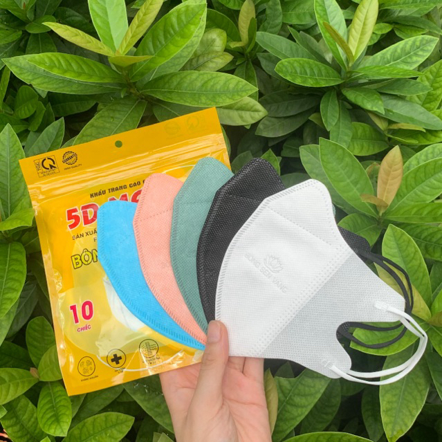 Thùng 200c Khẩu trang 5D Bông Sen Vàng