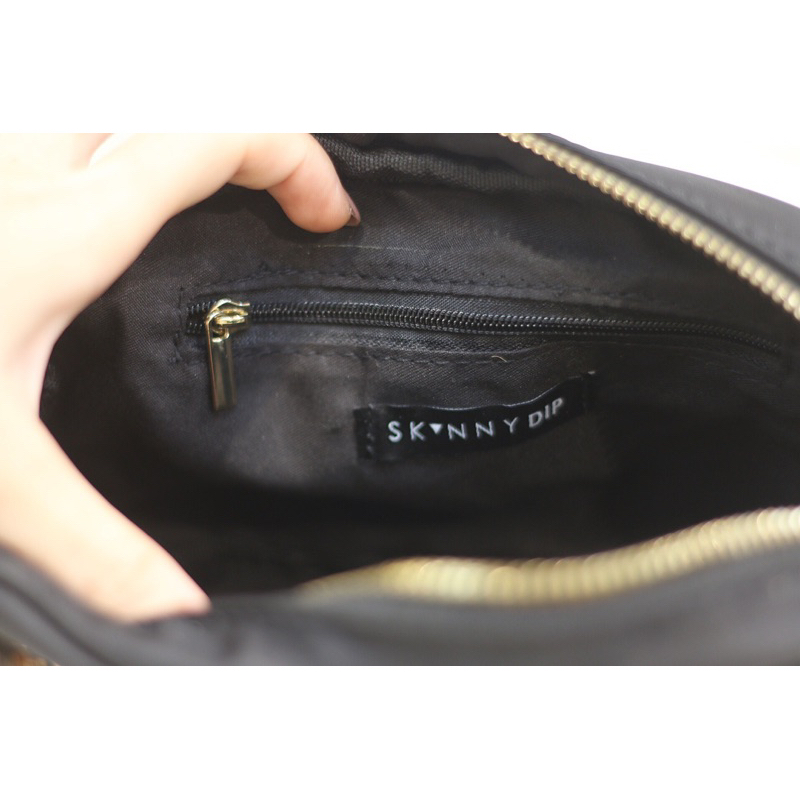 Túi skinny zip đeo chéo