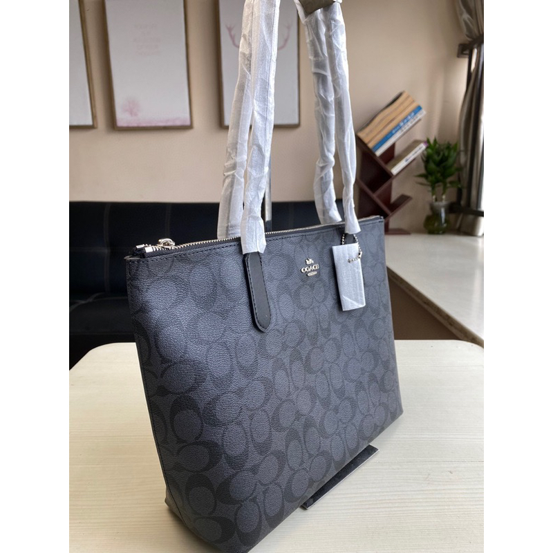 Túi coach zip tote đeo vai