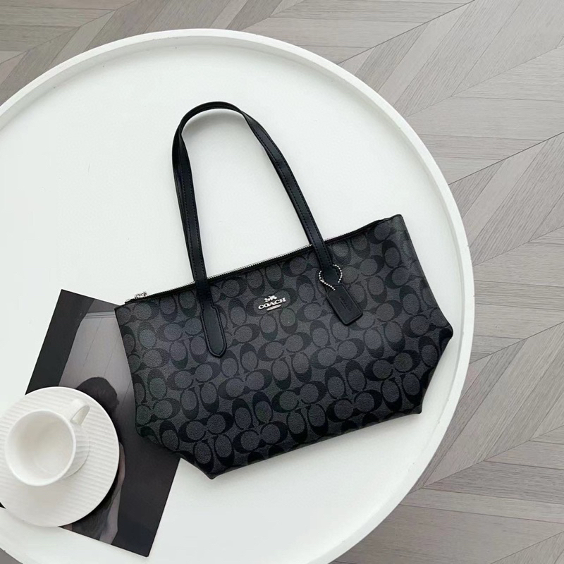 Túi coach zip tote đeo vai