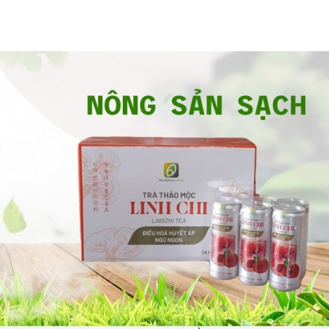 Trà thảo mộc linh chi The Moshav Farm điều hòa huyết áp ngủ ngon lock 6 lon - Nông Phẩm Sạch