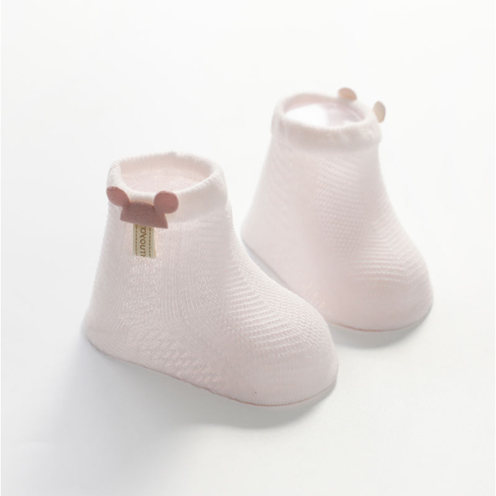 Vớ Tất Cotton Điều Hòa Thoáng Khí In Hình Gấu Cho Bé
