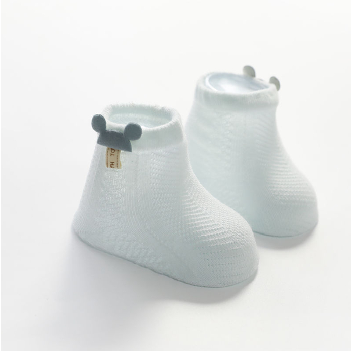 Vớ Tất Cotton Điều Hòa Thoáng Khí In Hình Gấu Cho Bé