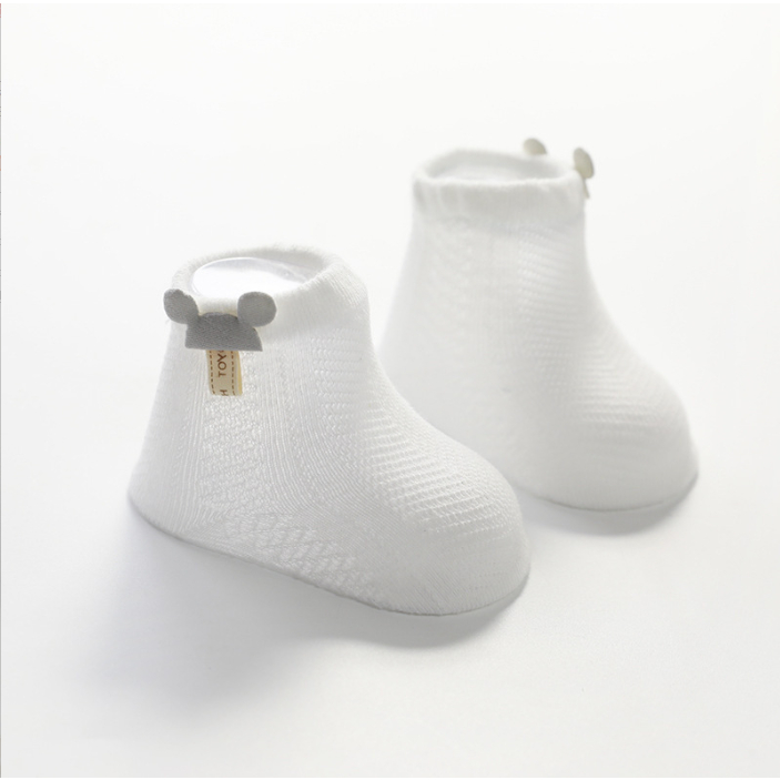 Vớ Tất Cotton Điều Hòa Thoáng Khí In Hình Gấu Cho Bé
