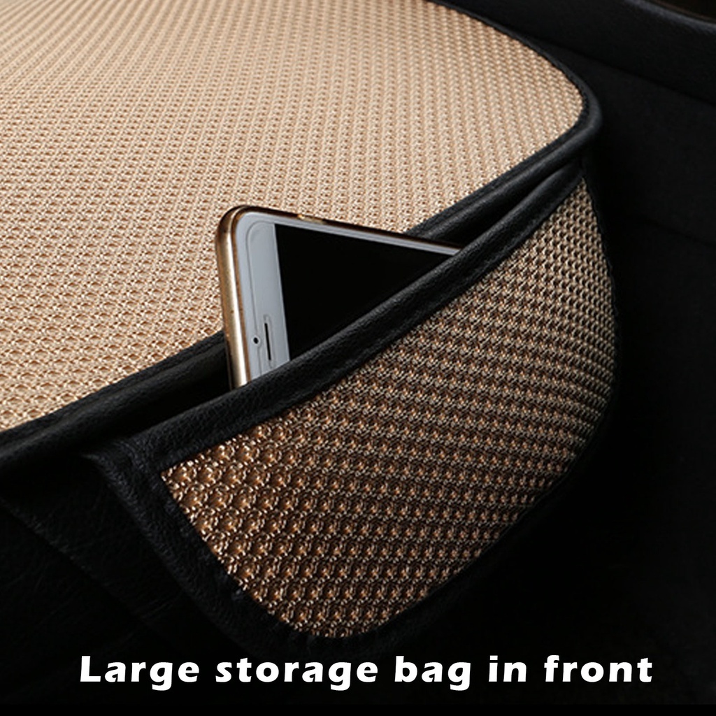 Đệm Lót Ghế Ô Tô Bộ 3 Món Bốn Mùa Đa Năng Đơn Vải Lanh