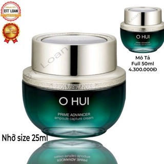 [ Sale Thanh Lý ] Kem dưỡng trắng da chống lão hóa mờ thâm sạm da Ohui phyto vital Prime Advancer ampoule capture cream