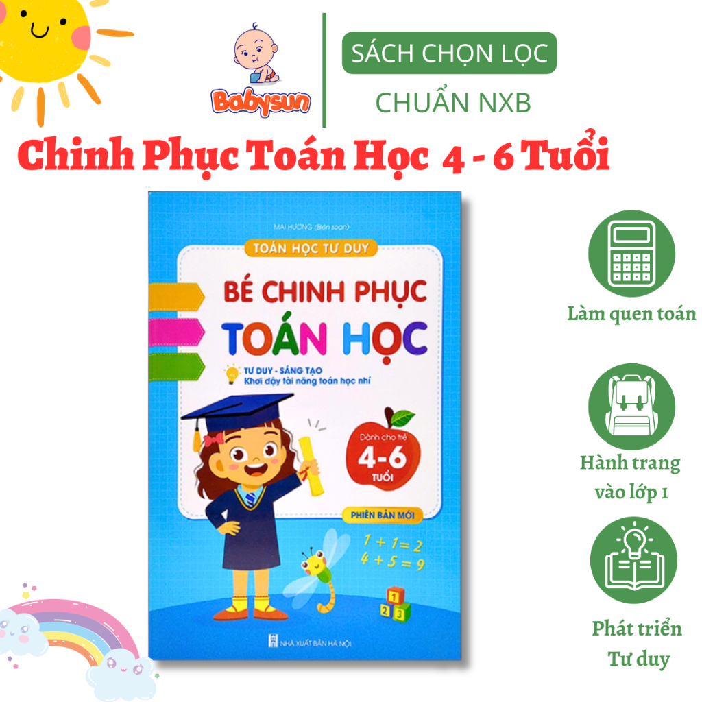 Sách - Bé Chinh Phục Toán Học - Toán Học Tư Duy 4-6 Tuổi