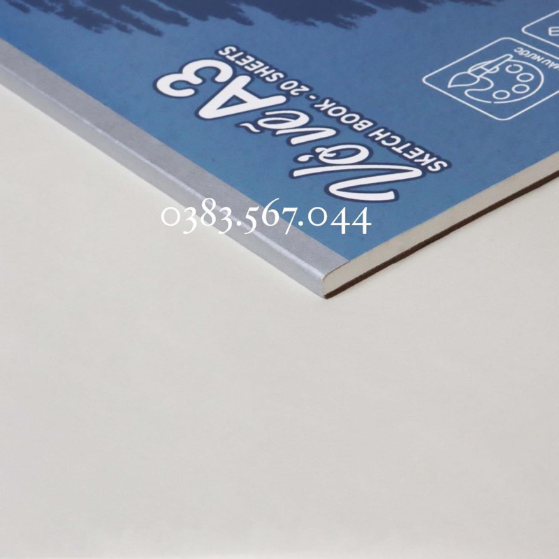 Quyển Giấy Vẽ A3 A4 chuyên vẽ màu nước giấy dày 160gsm