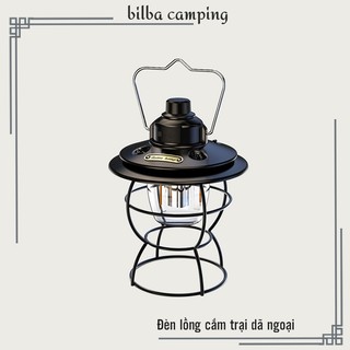  Đèn lồng Led Retro Lamp phong cách vintage treo lều t.í.ch đ.iện dùng đi cắm trại dã ngoại  BB8227 - Billba Camping 