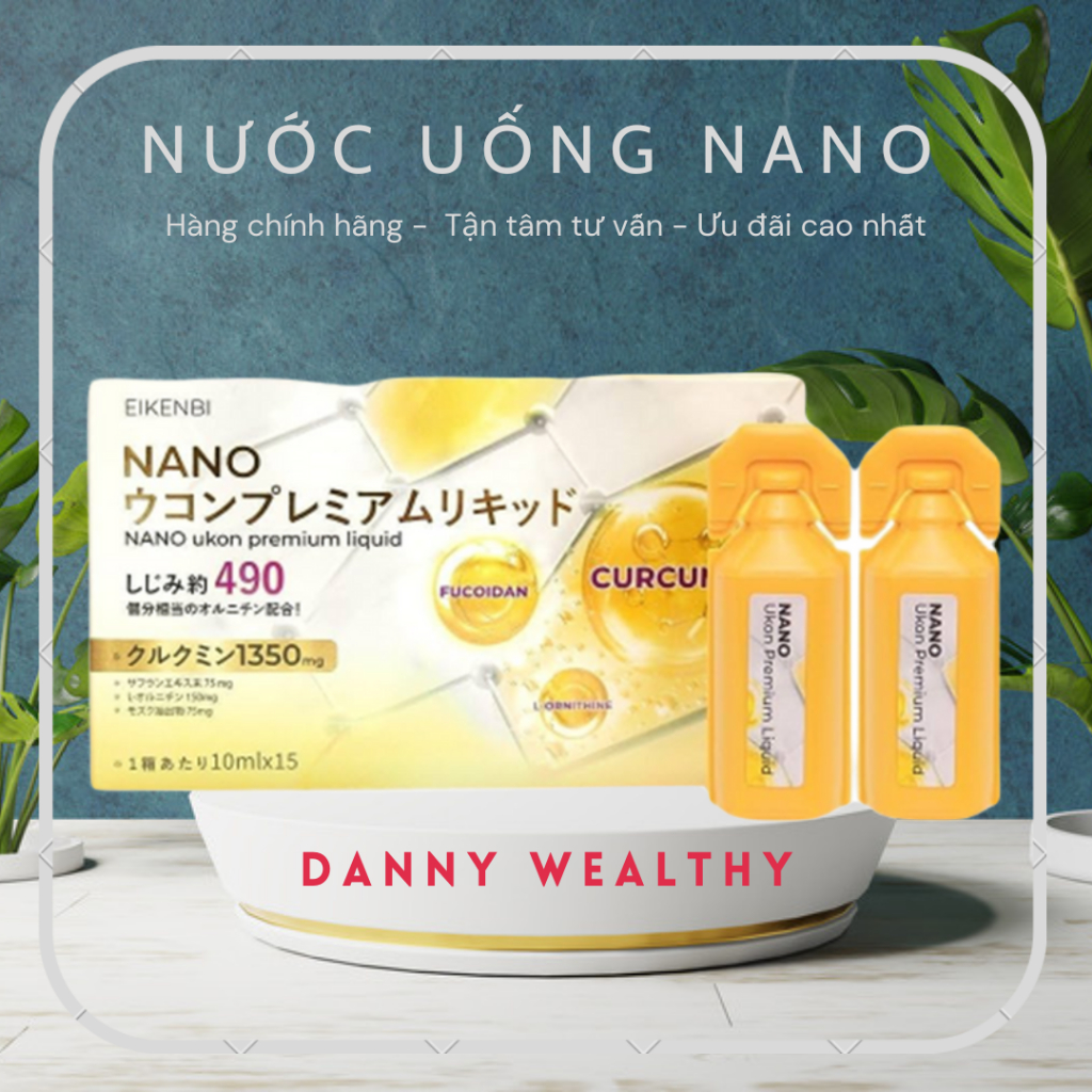 Nước uống tinh chất nghệ Eikenbi Nano Ukon tăng cường sức khỏe - " Date 5/5/2025 "