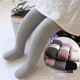 Quần tất len gân CÓ BÀN cho bé quần tất cho bé xuất Hàn từ 0 tháng đến 2 tuổi