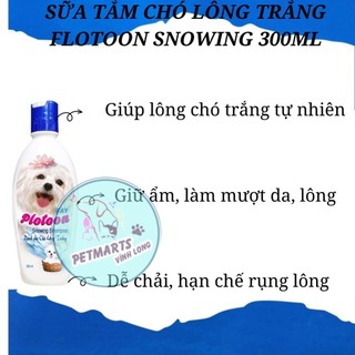 Dầu tắm cho chó lông trắng Plotoon Snowing 300ml