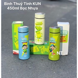 Bình nước lỏi thủy tinh bọc nhựa 450ml