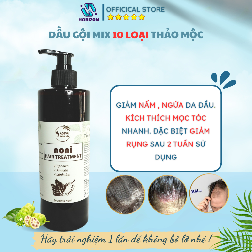 Dầu gội bồ kết, dầu gội thảo dược giảm rụng tóc, giảm gàu, sạch nấm da đầu , kích thích mọc tóc Horizon
