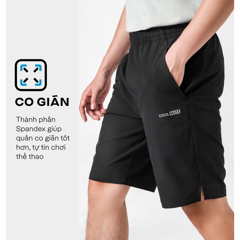 Quần Short thể thao nam 9" thấm hút tốt và nhanh khô - Thương hiệu Coolmate