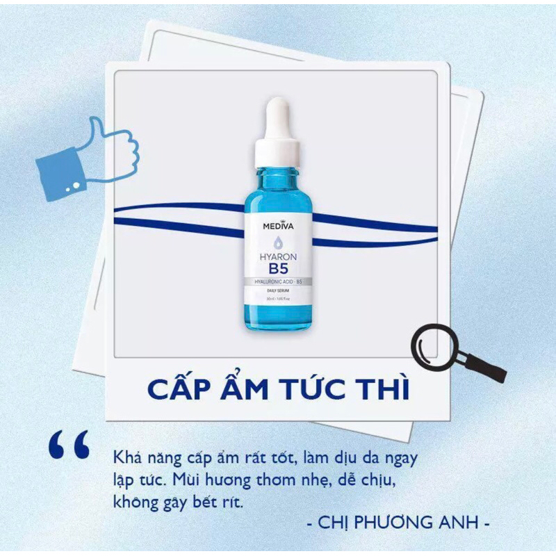 Serum B5 Mediva siêu cấp ẩm phục hồi da chính hãng
