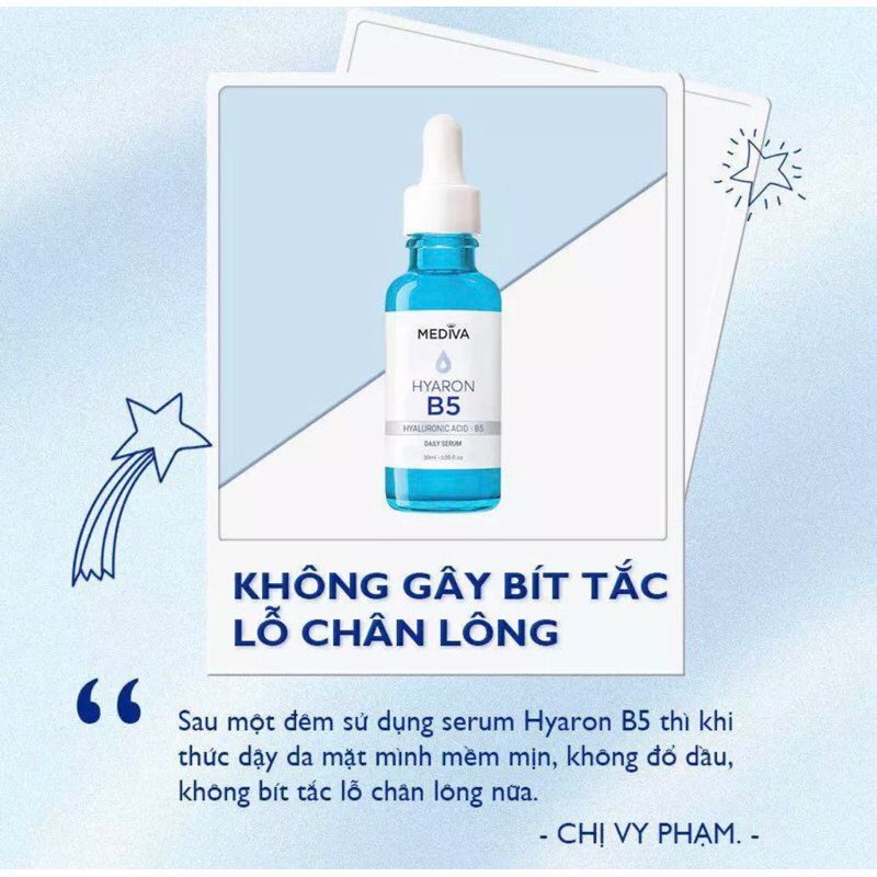 Serum B5 Mediva siêu cấp ẩm phục hồi da chính hãng