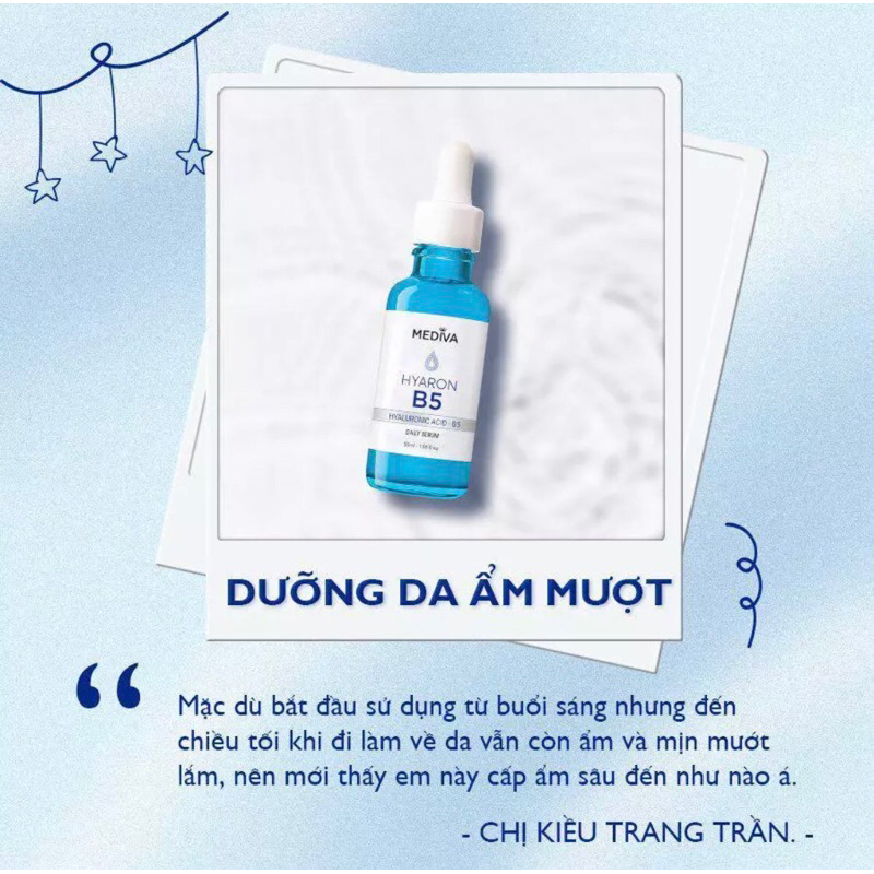 Serum B5 Mediva siêu cấp ẩm phục hồi da chính hãng