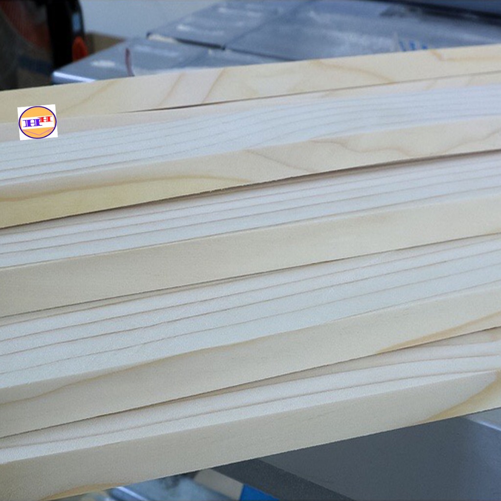 Thanh gỗ thông dày 1cm rộng 3cm dài 60cm,Nan gỗ thông xẻ thanh nhiều kích thước được chà mịn các cạnh