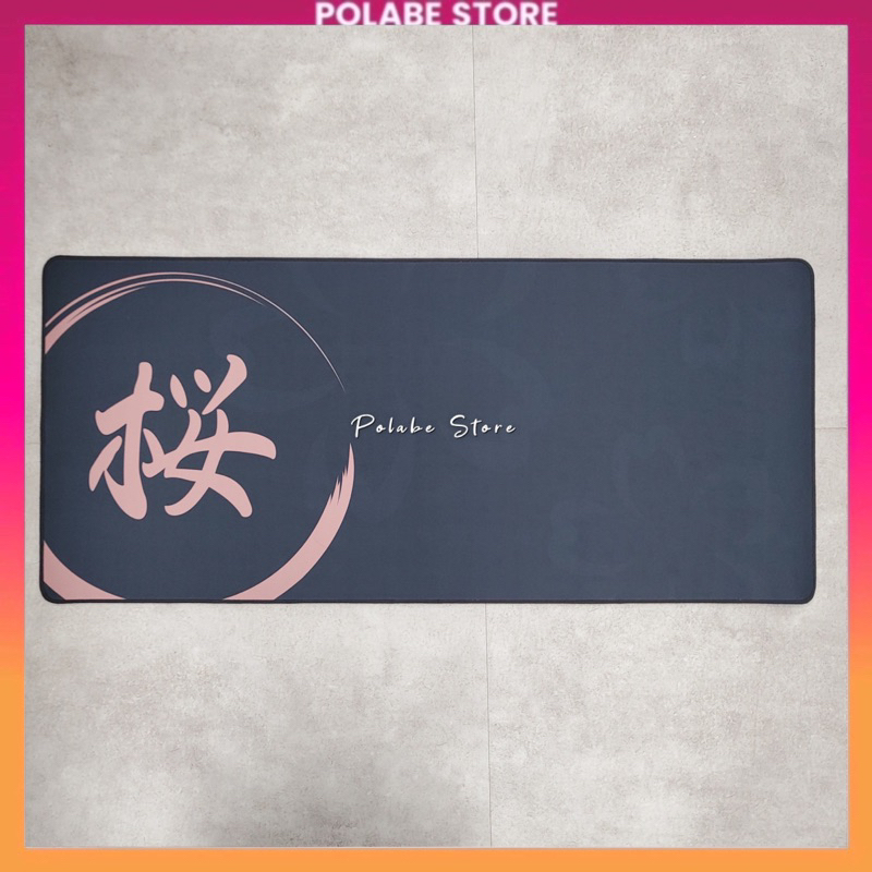 DESKMAT DARK BLOSSOM Clone lót chuột cỡ lớn lót bàn phím kích thước 90x40cm dày 4mm Deskpad bàn di chuột - Polabe Store