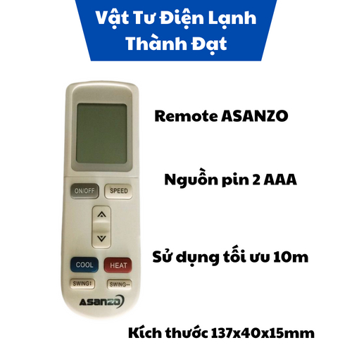 Remote Máy Lạnh ASANZO - Điều Khiển Điều Hòa ASANZO