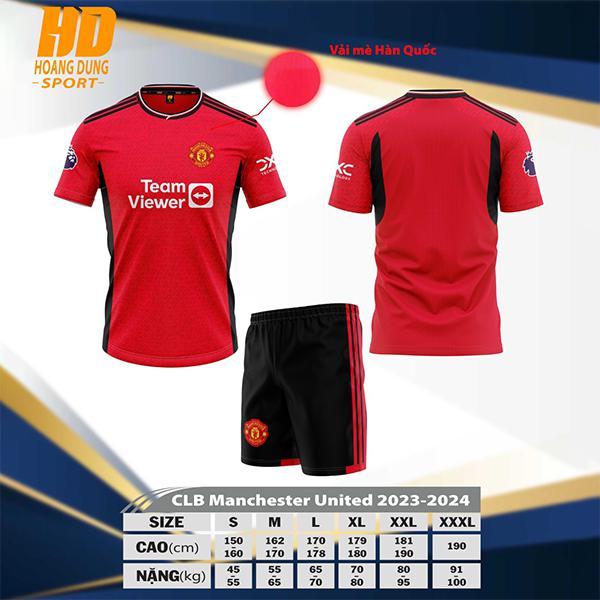 Quần áo Đá Bóng HD CLB Manchester United - (Vải Mè Hàn Quốc)