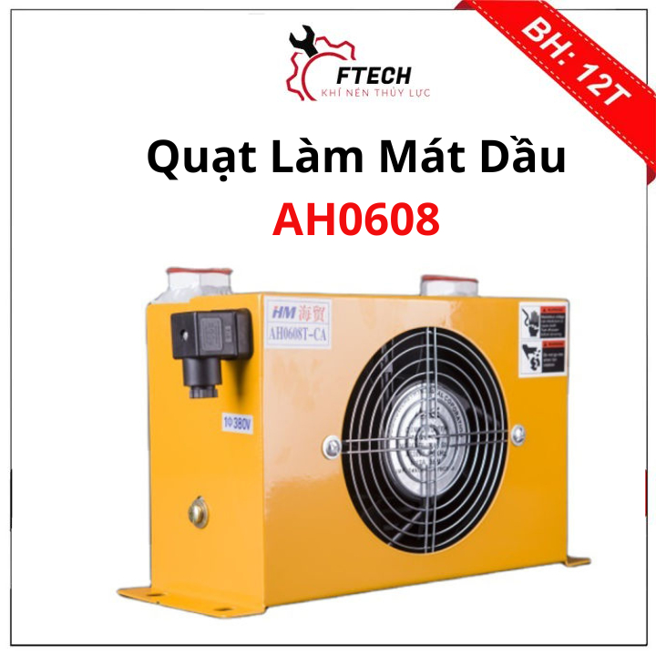 Quạt Làm Mát Dầu Thủy Lực AH0608T/TL-CA Giải Nhiệt Bộ Nguồn Thủy Lực 60L/phút Tản Nhiệt Công Nghiệp 